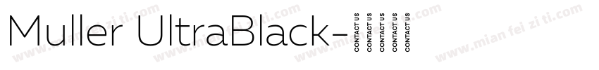 Muller UltraBlack字体转换